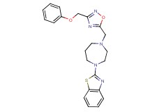 2-(4-{[3-(phenoxymethyl)-1,2,4-oxadiazol-5-yl]methyl}-1,4-diazepan-1-yl)-1,3-benzothiazole