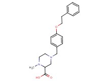 1-methyl-4-[4-(2-phenylethoxy)benzyl]piperazine-2-carboxylic acid