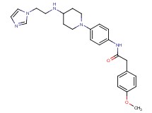 N-[4-(4-{[2-(1H-imidazol-1-yl)ethyl]amino}-1-piperidinyl)phenyl]-2-(4-methoxyphenyl)acetamide