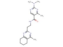 2-(dimethylamino)-4-methyl-N-[2-(4-methyl-5,6,7,8-tetrahydro-2-quinazolinyl)ethyl]-5-pyrimidinecarboxamide