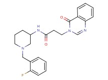 N-[1-(2-fluorobenzyl)-3-piperidinyl]-3-(4-oxo-3(4H)-quinazolinyl)propanamide