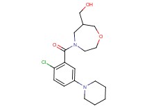 [4-(2-chloro-5-piperidin-1-ylbenzoyl)-1,4-oxazepan-6-yl]methanol