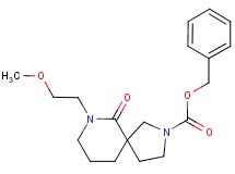 benzyl 7-(2-methoxyethyl)-6-oxo-2,7-diazaspiro[4.5]decane-2-carboxylate