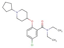 5-chloro-2-[(1-cyclopentyl-4-piperidinyl)oxy]-N,N-diethylbenzamide