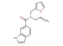 N-allyl-N-(2-furylmethyl)-1H-indole-6-carboxamide