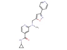 N-cyclopropyl-2-(methyl{[3-(4-pyridinyl)-5-isoxazolyl]methyl}amino)isonicotinamide