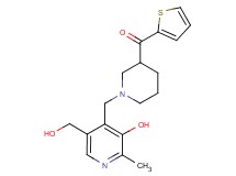 (1-{[3-hydroxy-5-(hydroxymethyl)-2-methylpyridin-4-yl]methyl}piperidin-3-yl)(2-thienyl)methanone