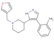 1-(3-furylmethyl)-3-[4-(2-methylphenyl)-1H-pyrazol-5-yl]piperidine