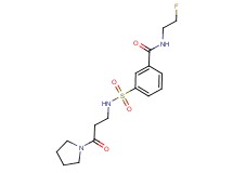 N-(2-fluoroethyl)-3-{[(3-oxo-3-pyrrolidin-1-ylpropyl)amino]sulfonyl}benzamide
