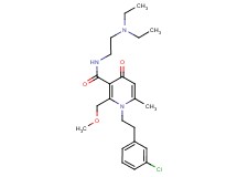 1-[2-(3-chlorophenyl)ethyl]-N-[2-(diethylamino)ethyl]-2-(methoxymethyl)-6-methyl-4-oxo-1,4-dihydro-3-pyridinecarboxamide
