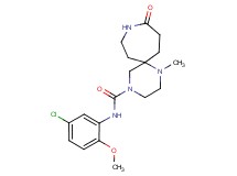 N-(5-chloro-2-methoxyphenyl)-1-methyl-10-oxo-1,4,9-triazaspiro[5.6]dodecane-4-carboxamide