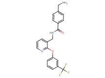 4-(aminomethyl)-N-({2-[3-(trifluoromethyl)phenoxy]pyridin-3-yl}methyl)benzamide
