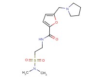N-{2-[(dimethylamino)sulfonyl]ethyl}-5-(pyrrolidin-1-ylmethyl)-2-furamide