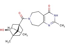 7-{[(1R*,3S*,4S*)-3-hydroxy-4,7,7-trimethylbicyclo[2.2.1]hept-1-yl]carbonyl}-2-methyl-3,5,6,7,8,9-hexahydro-4H-pyrimido[4,5-d]azepin-4-one