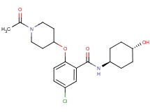2-[(1-acetyl-4-piperidinyl)oxy]-5-chloro-N-(trans-4-hydroxycyclohexyl)benzamide