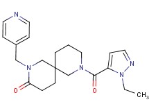 8-[(1-ethyl-1H-pyrazol-5-yl)carbonyl]-2-(pyridin-4-ylmethyl)-2,8-diazaspiro[5.5]undecan-3-one