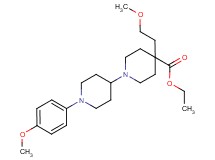 ethyl 4-(2-methoxyethyl)-1'-(4-methoxyphenyl)-1,4'-bipiperidine-4-carboxylate