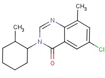 6-chloro-8-methyl-3-(2-methylcyclohexyl)quinazolin-4(3H)-one