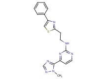 4-(1-methyl-1H-1,2,4-triazol-5-yl)-N-[2-(4-phenyl-1,3-thiazol-2-yl)ethyl]pyrimidin-2-amine