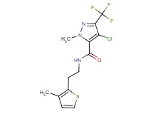 4-chloro-1-methyl-N-[2-(3-methyl-2-thienyl)ethyl]-3-(trifluoromethyl)-1H-pyrazole-5-carboxamide