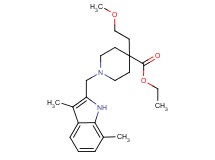 ethyl 1-[(3,7-dimethyl-1H-indol-2-yl)methyl]-4-(2-methoxyethyl)-4-piperidinecarboxylate