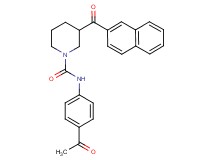 N-(4-acetylphenyl)-3-(2-naphthoyl)-1-piperidinecarboxamide