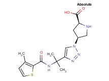 (4S)-4-[4-(1-methyl-1-{[(3-methyl-2-thienyl)carbonyl]amino}ethyl)-1H-1,2,3-triazol-1-yl]-L-proline hydrochloride