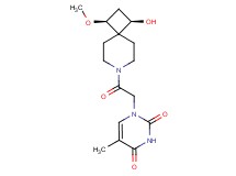 1-{2-[(1R*,3S*)-1-hydroxy-3-methoxy-7-azaspiro[3.5]non-7-yl]-2-oxoethyl}-5-methyl-2,4(1H,3H)-pyrimidinedione