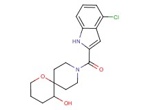 9-[(4-chloro-1H-indol-2-yl)carbonyl]-1-oxa-9-azaspiro[5.5]undecan-5-ol