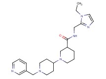 N-[(1-ethyl-1H-imidazol-2-yl)methyl]-1'-(pyridin-3-ylmethyl)-1,4'-bipiperidine-3-carboxamide