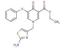 ethyl 1-[(2-amino-1,3-thiazol-4-yl)methyl]-4-oxo-5-phenoxy-1,4-dihydropyridine-3-carboxylate