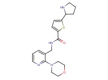 N-[(2-morpholin-4-ylpyridin-3-yl)methyl]-5-pyrrolidin-2-ylthiophene-2-carboxamide