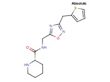 (2S)-N-{[3-(2-thienylmethyl)-1,2,4-oxadiazol-5-yl]methyl}piperidine-2-carboxamide