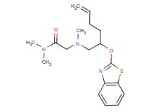 2-[[2-(1,3-benzothiazol-2-yloxy)hex-5-en-1-yl](methyl)amino]-N,N-dimethylacetamide