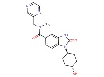 1-(trans-4-hydroxycyclohexyl)-N-methyl-2-oxo-N-(pyrazin-2-ylmethyl)-2,3-dihydro-1H-benzimidazole-5-carboxamide