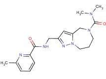 N,N-dimethyl-2-({[(6-methylpyridin-2-yl)carbonyl]amino}methyl)-7,8-dihydro-4H-pyrazolo[1,5-a][1,4]diazepine-5(6H)-carboxamide