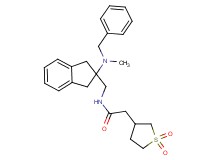 N-({2-[benzyl(methyl)amino]-2,3-dihydro-1H-inden-2-yl}methyl)-2-(1,1-dioxidotetrahydro-3-thienyl)acetamide