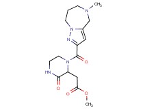 methyl {1-[(5-methyl-5,6,7,8-tetrahydro-4H-pyrazolo[1,5-a][1,4]diazepin-2-yl)carbonyl]-3-oxopiperazin-2-yl}acetate