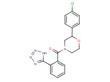 2-(4-chlorophenyl)-4-[2-(1H-tetrazol-5-yl)benzoyl]morpholine