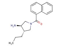 (3R*,4S*)-1-(1-naphthoyl)-4-propylpyrrolidin-3-amine