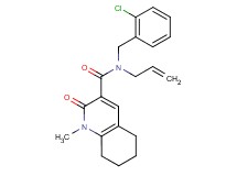 N-allyl-N-(2-chlorobenzyl)-1-methyl-2-oxo-1,2,5,6,7,8-hexahydroquinoline-3-carboxamide