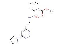 methyl 2-[({2-[6-(1-pyrrolidinyl)-4-pyrimidinyl]ethyl}amino)carbonyl]-1-piperidinecarboxylate