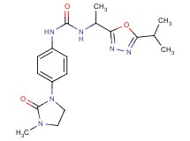 N-[1-(5-isopropyl-1,3,4-oxadiazol-2-yl)ethyl]-N'-[4-(3-methyl-2-oxoimidazolidin-1-yl)phenyl]urea