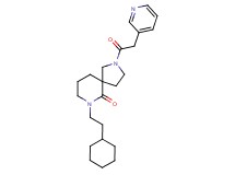 7-(2-cyclohexylethyl)-2-(3-pyridinylacetyl)-2,7-diazaspiro[4.5]decan-6-one