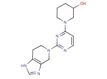 1-[2-(1,4,6,7-tetrahydro-5H-imidazo[4,5-c]pyridin-5-yl)pyrimidin-4-yl]piperidin-3-ol