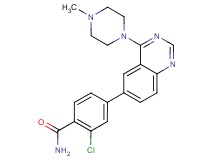 2-chloro-4-[4-(4-methylpiperazin-1-yl)quinazolin-6-yl]benzamide