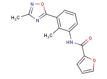 N-[2-methyl-3-(3-methyl-1,2,4-oxadiazol-5-yl)phenyl]-2-furamide