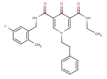 N-ethyl-N'-(5-fluoro-2-methylbenzyl)-4-oxo-1-(2-phenylethyl)-1,4-dihydro-3,5-pyridinedicarboxamide