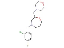4-(2-chloro-4-fluorobenzyl)-2-(morpholin-4-ylmethyl)-1,4-oxazepane