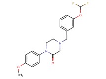 4-[3-(difluoromethoxy)benzyl]-1-(4-methoxyphenyl)-2-piperazinone